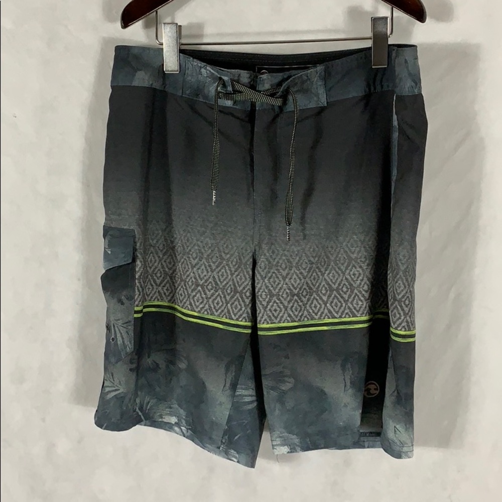 Ocean Current Swim Board Trunks Mens Size 34